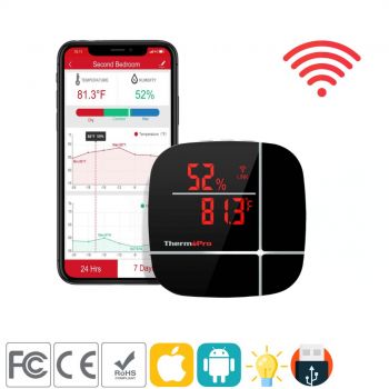 เครื่องวัดอุณหภูมิความชื้น WiFi