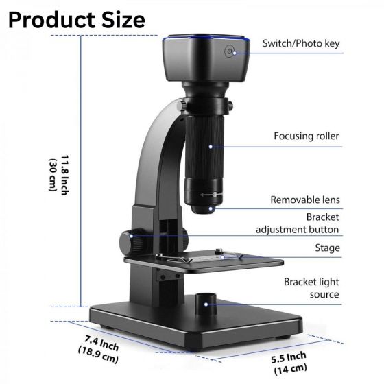 กล้อง Microscope 2000x กำลังขยาย 2000x เท่า ใช้ได้กับ iMac,Macbook ...