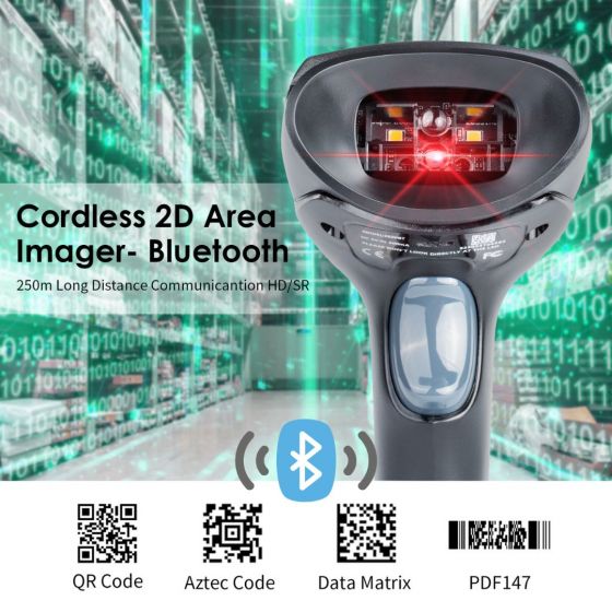 Kit Qr Code Scanner เครื่องอ่าน QR Code ไร้สาย สแกนอ่านค่าไวและเที่ยงตรง
