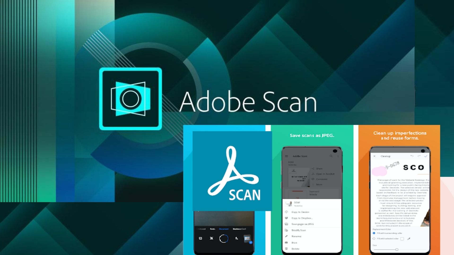 Adobe Scan สแกนเอกสาร pdf
