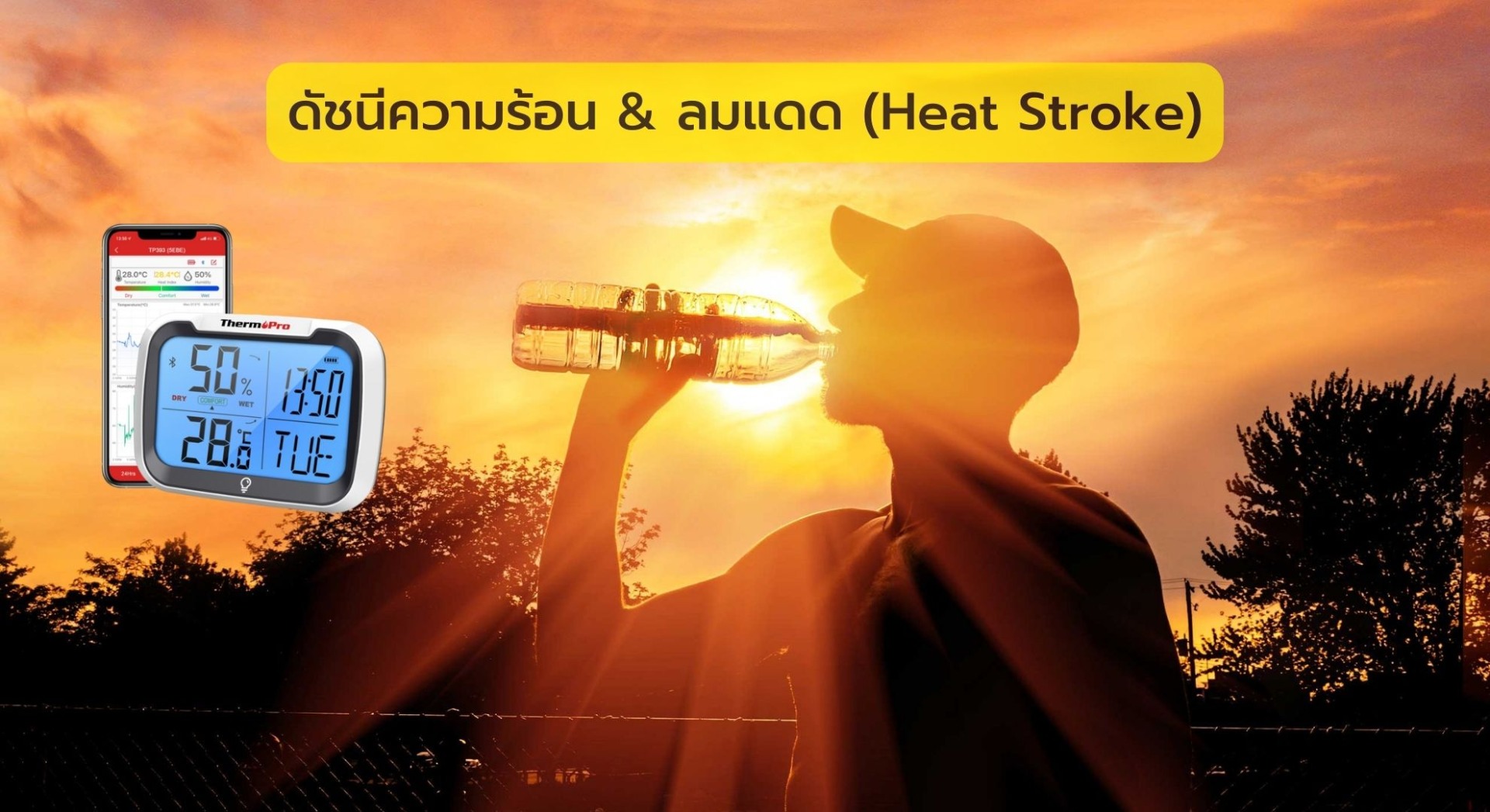 ดัชนีความร้อน & ลมแดด (Heat Stroke)