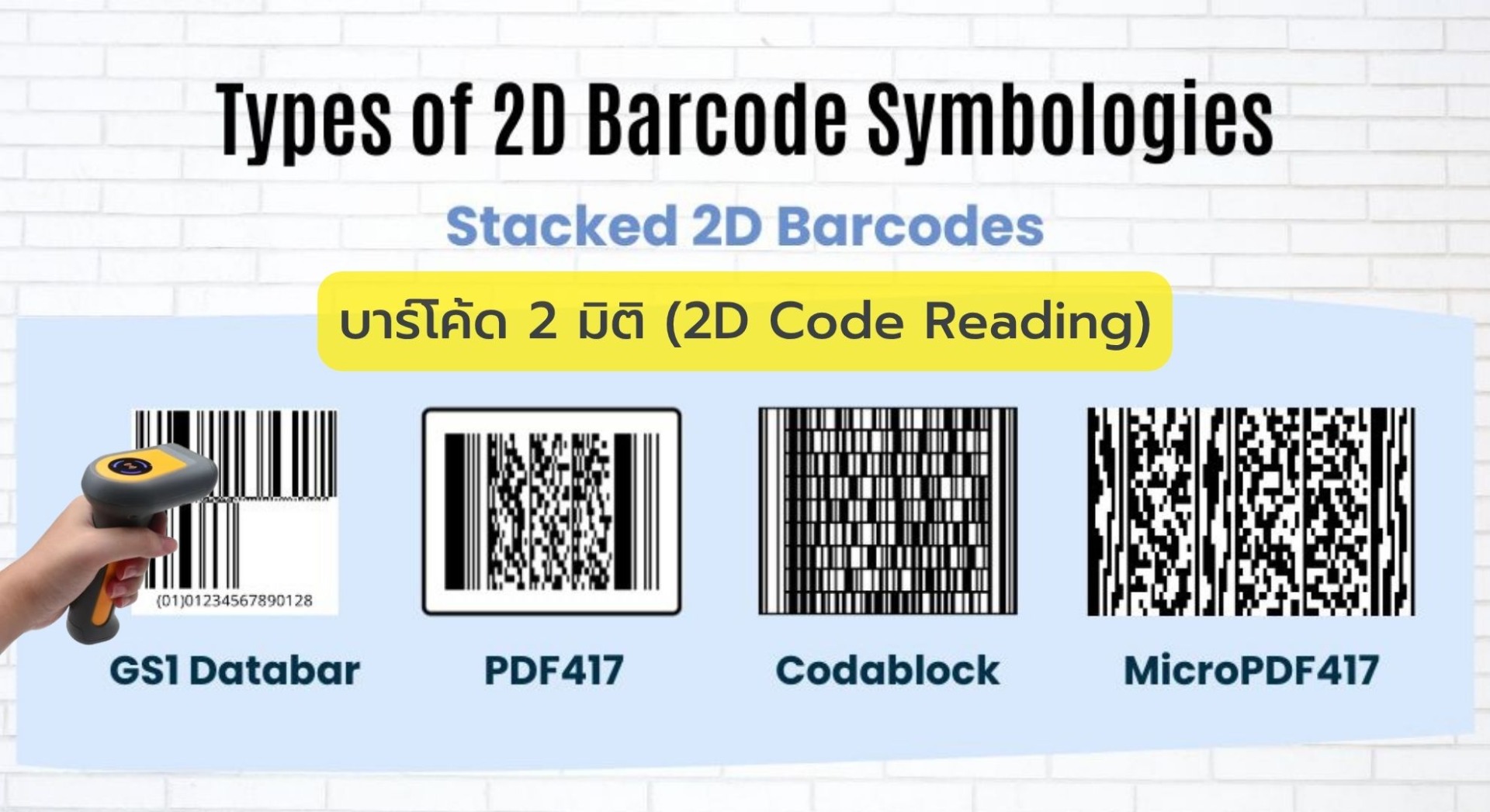 บาร์โค้ด 2 มิติ (2D Code Reading)