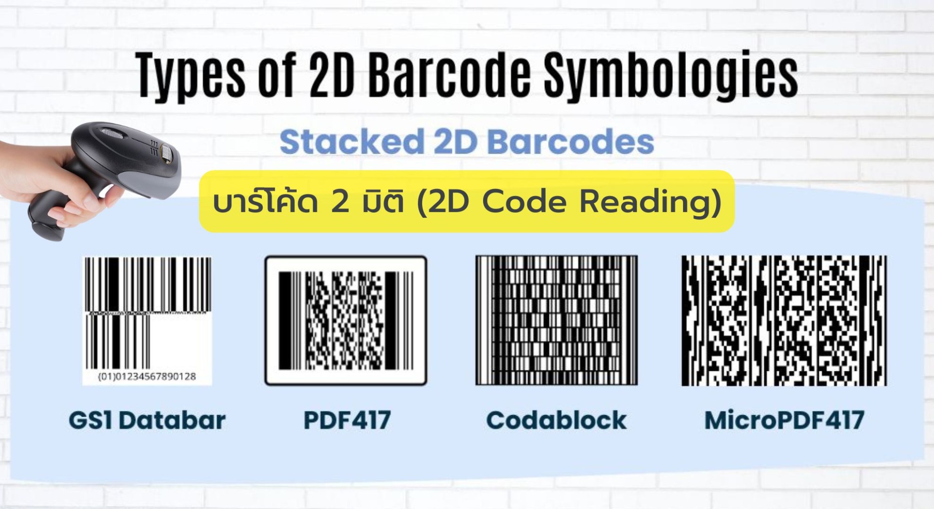 บาร์โค้ด 2 มิติ (2D Code Reading)