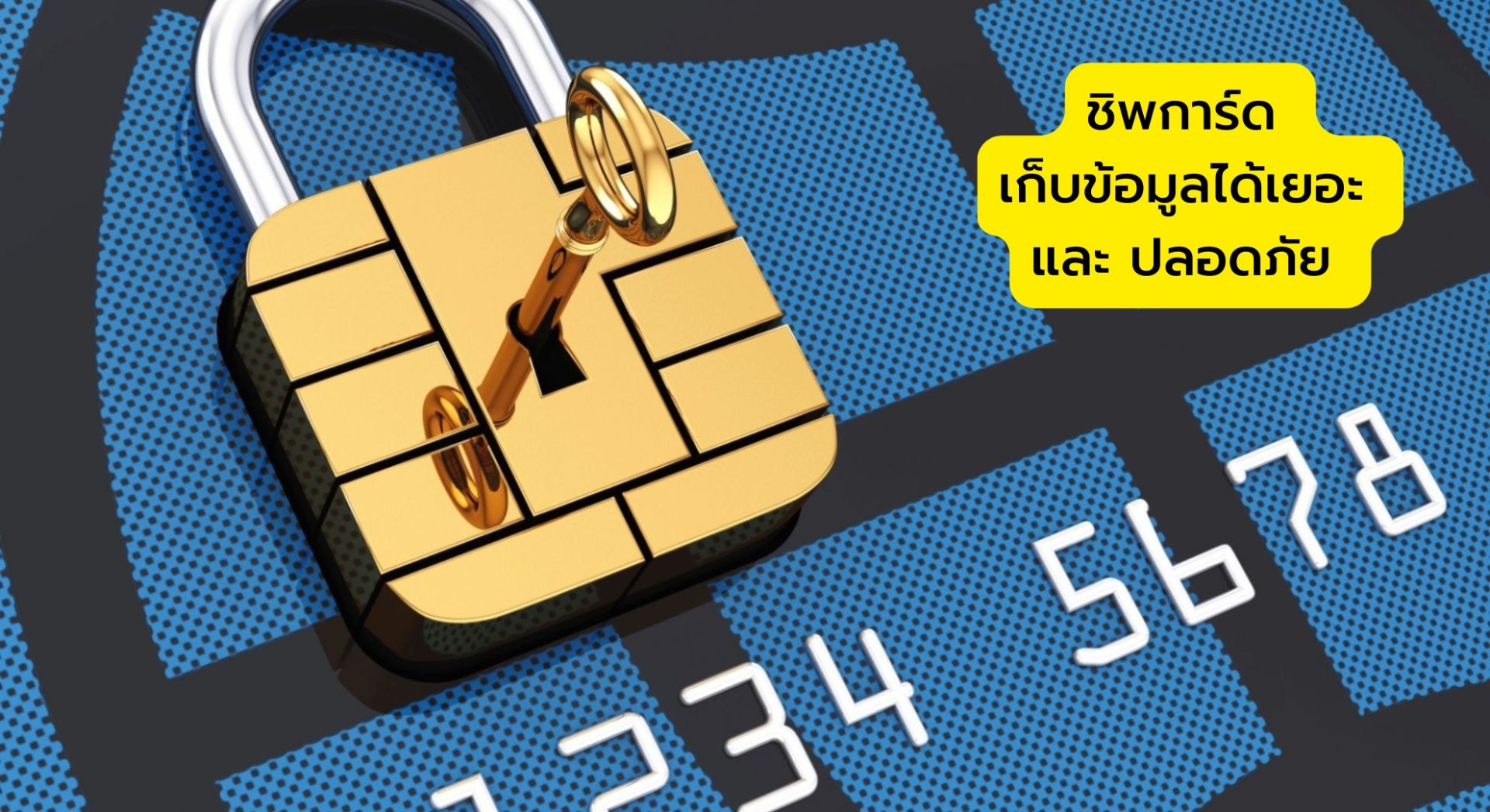 ชิพการ์ด เก็บข้อมูลได้เยอะ และ ปลอดภัย