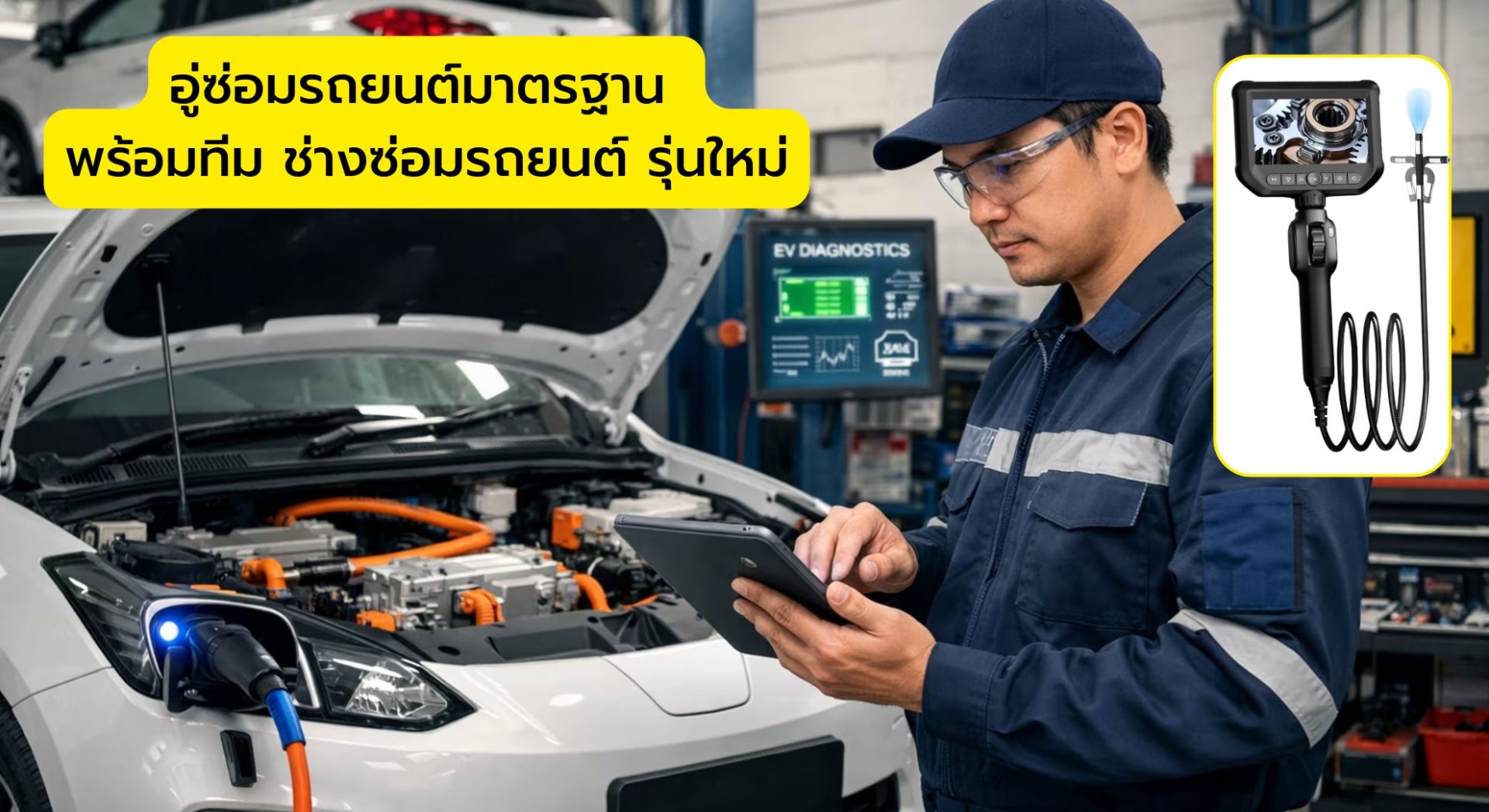 อู่ซ่อมรถยนต์มาตรฐาน พร้อมทีม ช่างซ่อมรถยนต์ รุ่นใหม่