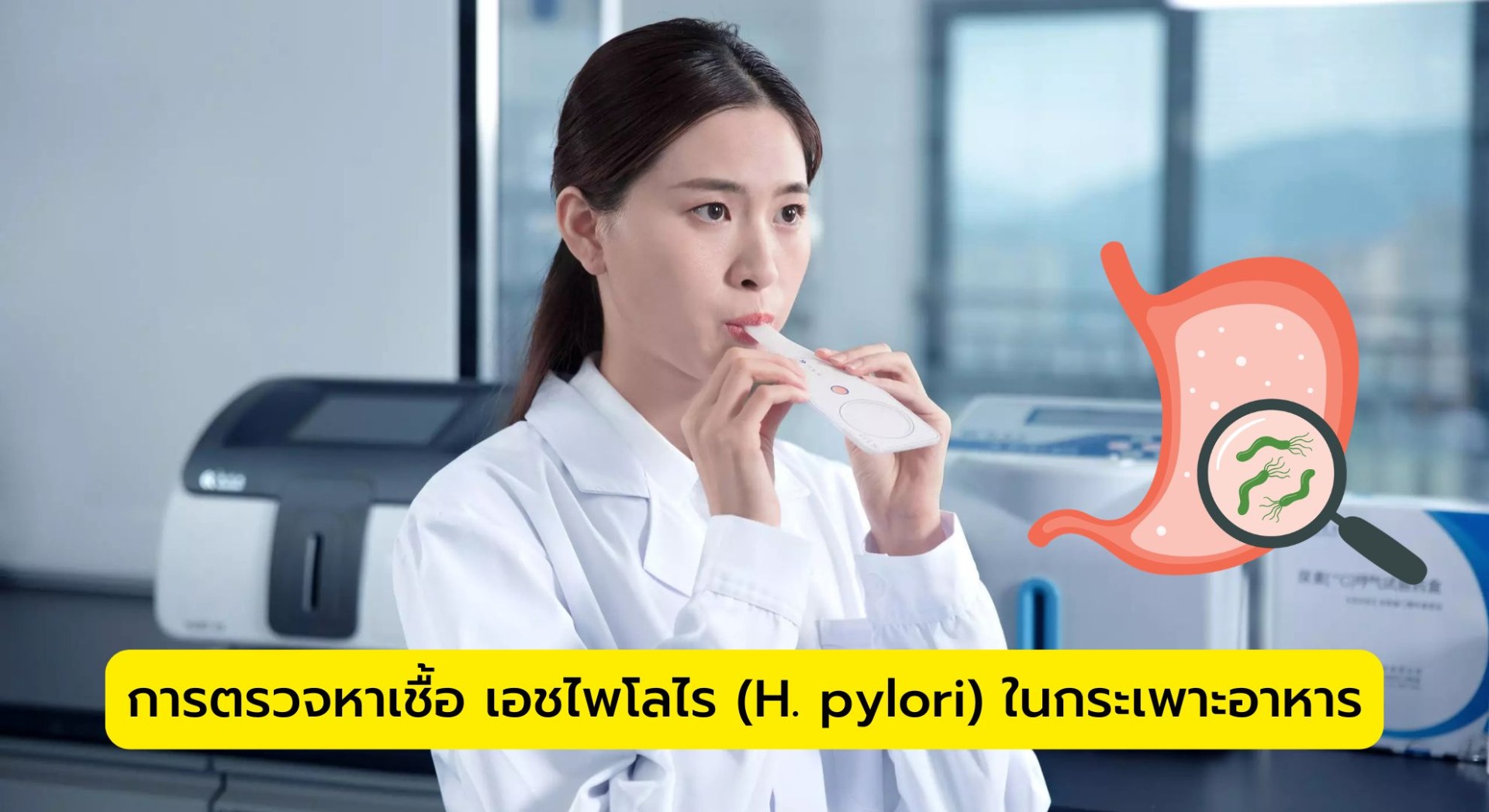 การตรวจหาเชื้อ เอชไพโลไร (H. pylori) ในกระเพาะอาหาร
