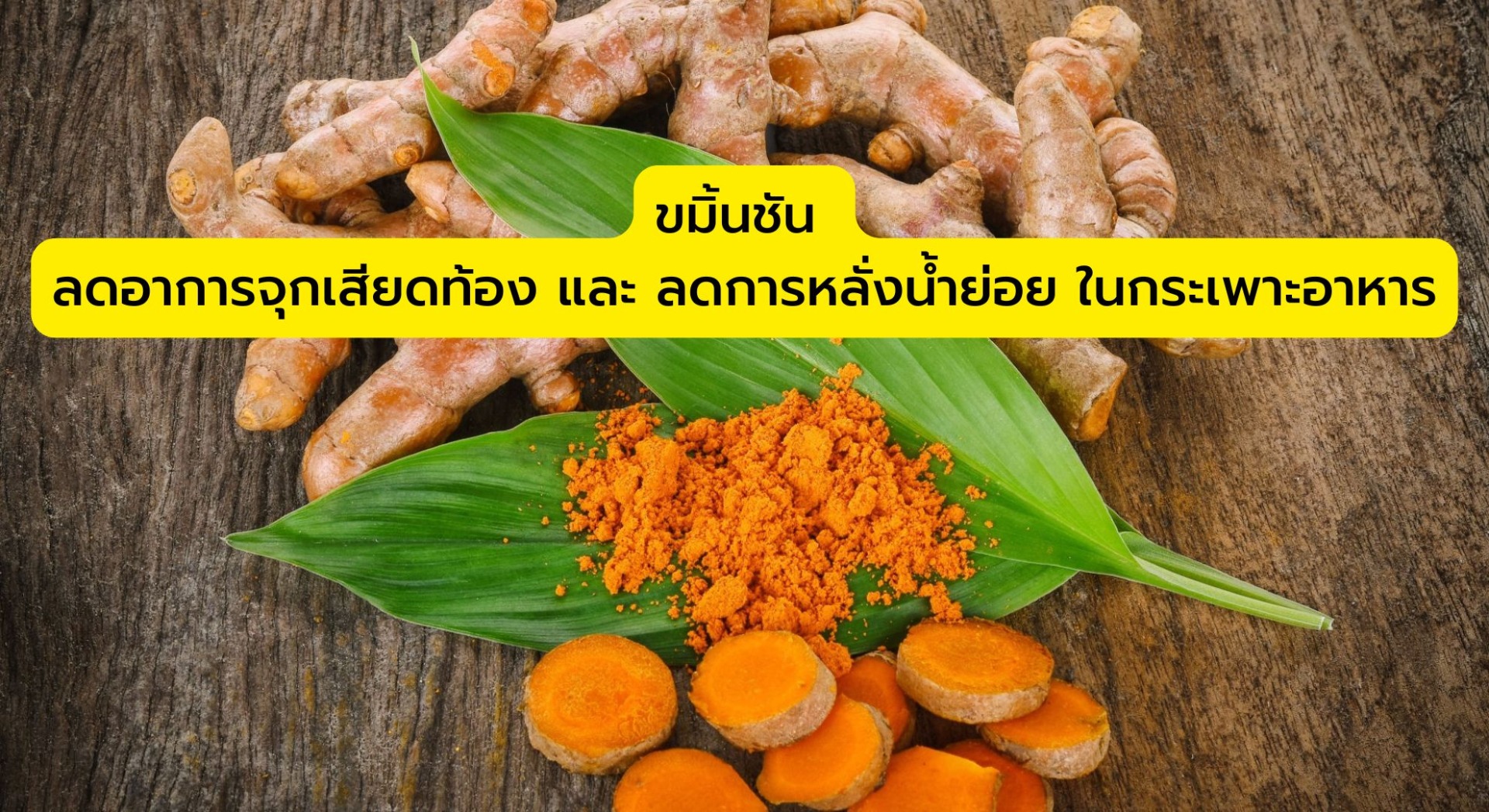 ขมิ้นชัน รักษาโรคฯ