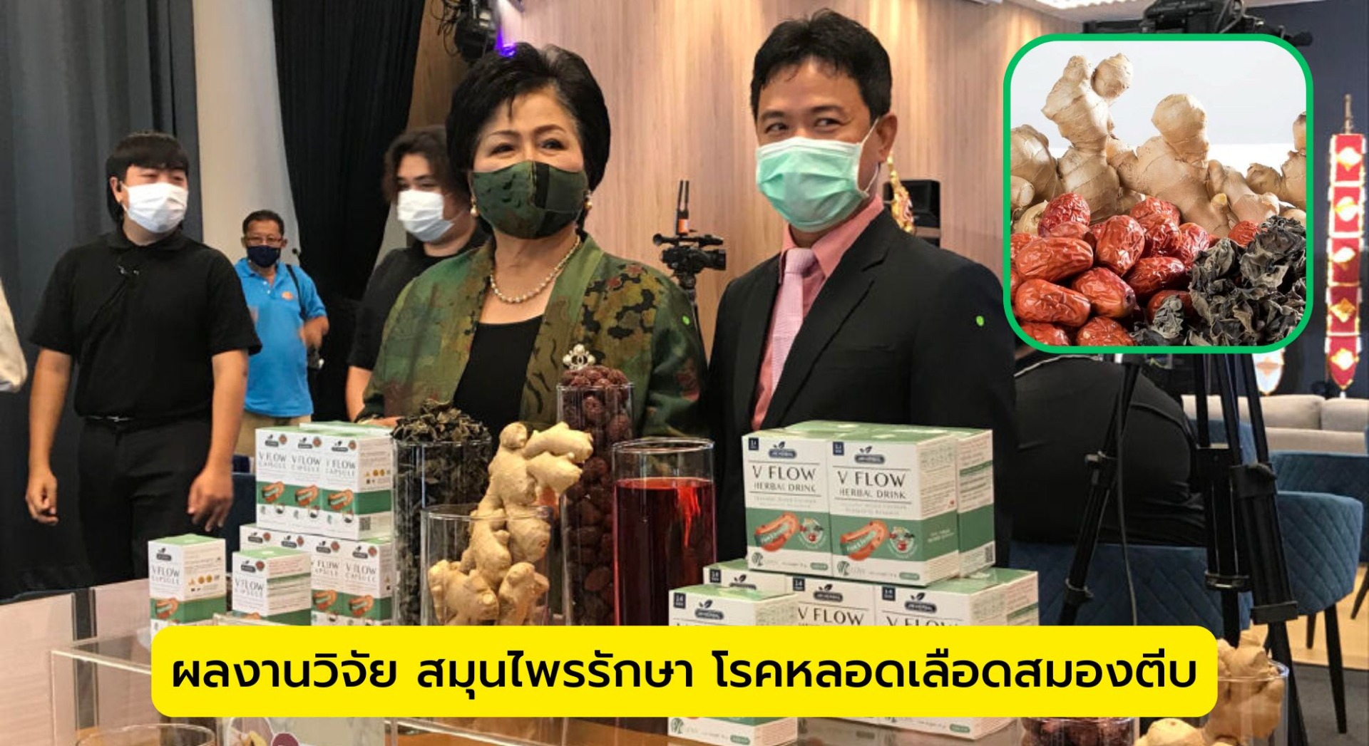 ผลงานวิจัย สมุนไพรรักษา โรคหลอดเลือดสมองตีบ
